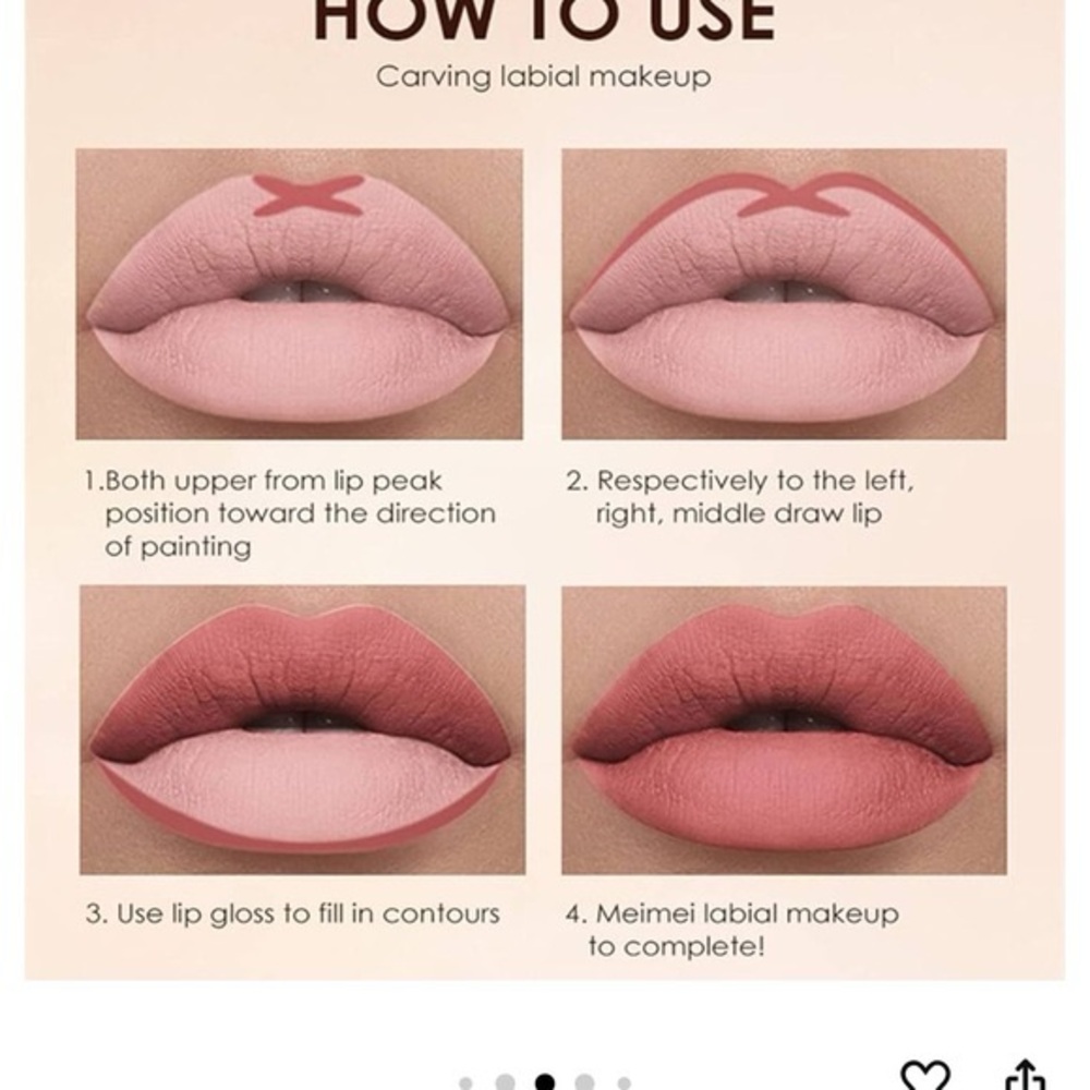 New Langmanni 12 pc Velvety Matte Liquid Lipstick + Lipliner Set Nude Pink Red - Picture 5 of 9